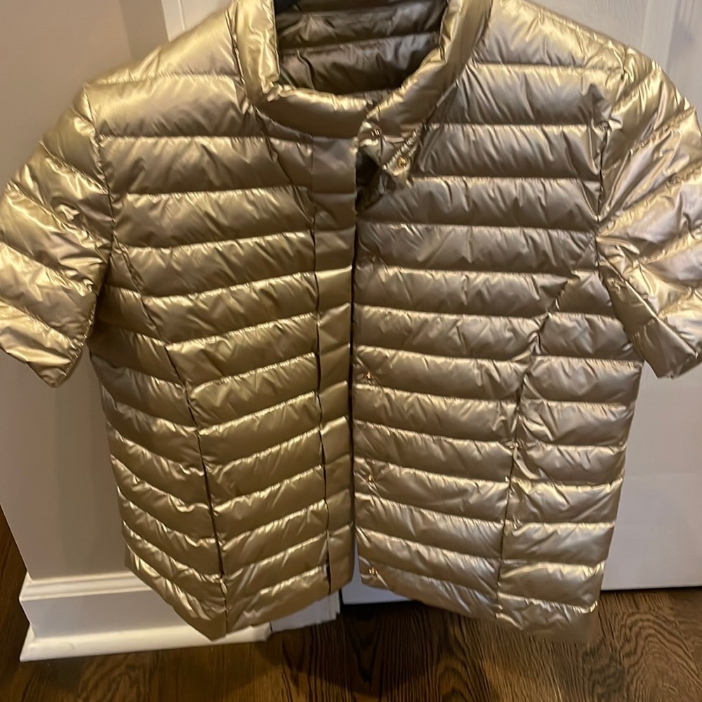 J. McLaughlin gold puffer jacket